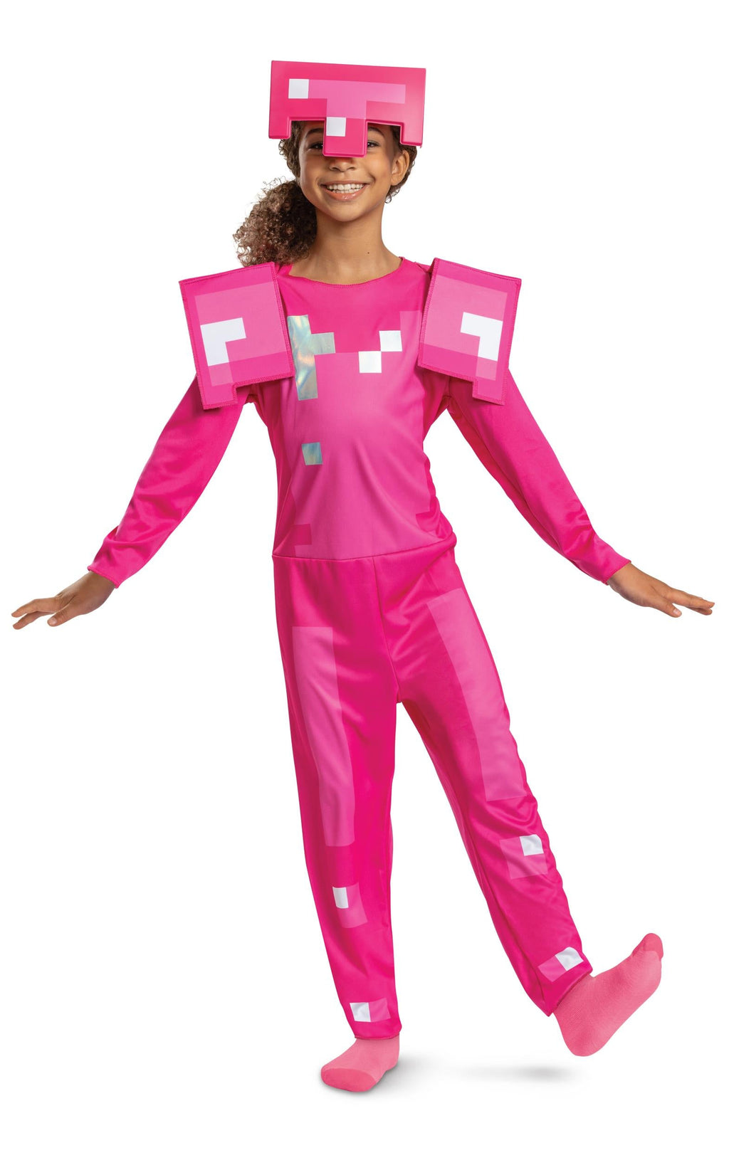 Pink Armor Minecraft Child Costume Medium 7-8
