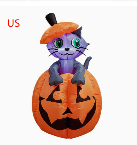 Halloween Inflatable Cartoon Cat Decoration