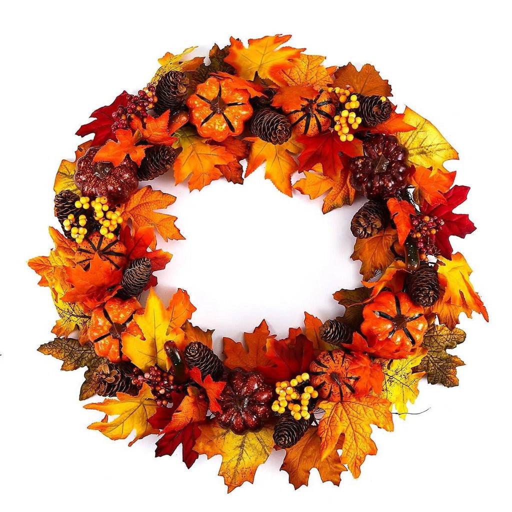 Autumn Maple Leaves Door Wreath