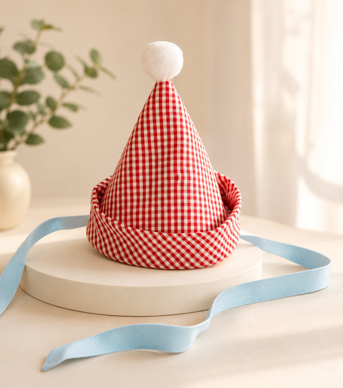 Gingham Party Hat