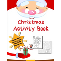 Christmas Activity Book: Holiday Coloring Pages, Mazes, Color By Number, Math Games Toddler Preschool K-2 - Paperback