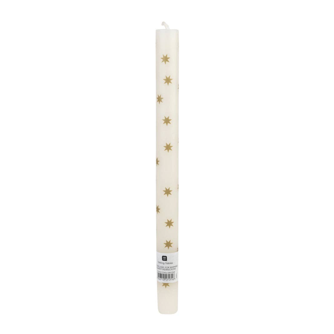 Gold Star Straight Dinner Candle, Sold Individually