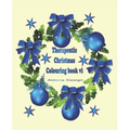 Therapeutic Christmas Colouring book VI: 50 one sided Christmas colouring Stress Relief pictures for Adults, Blue Wreath & Bauble Soft paper back cove - Paperback