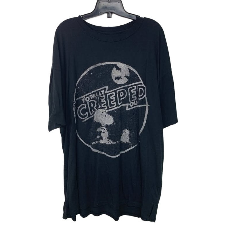 New Aerie Womens Small Peanuts Snoopy Totally Creeped Out Halloween Tee Shirt
