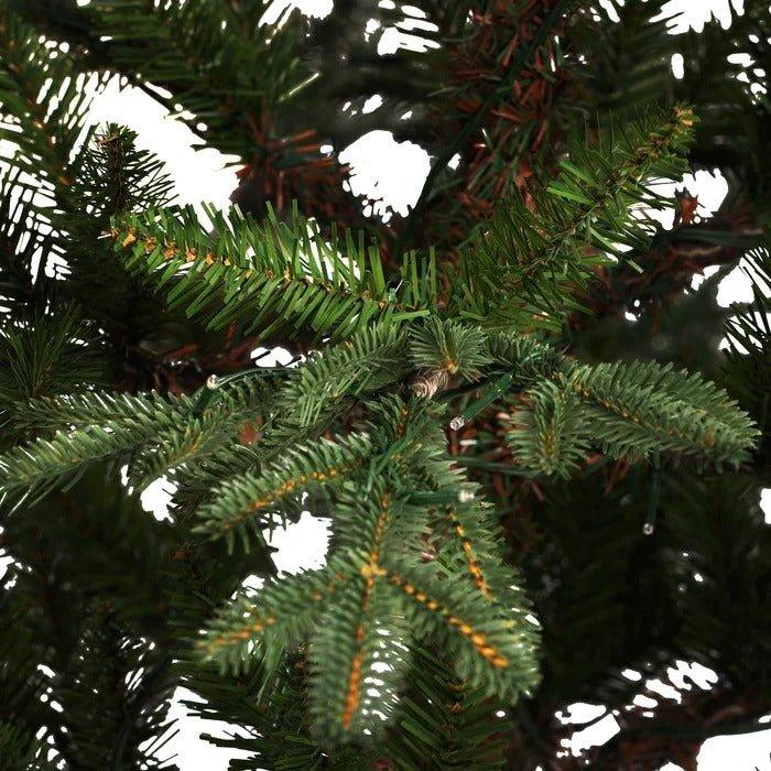 5 ft Lighted Artificial Fir Christmas Tree with 150 LED Lights and Potted Stand