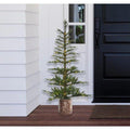 5 ft Lighted Artificial Fir Christmas Tree with 150 LED Lights and Potted Stand