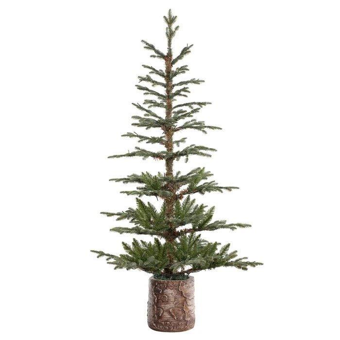 5 ft Lighted Artificial Fir Christmas Tree with 150 LED Lights and Potted Stand