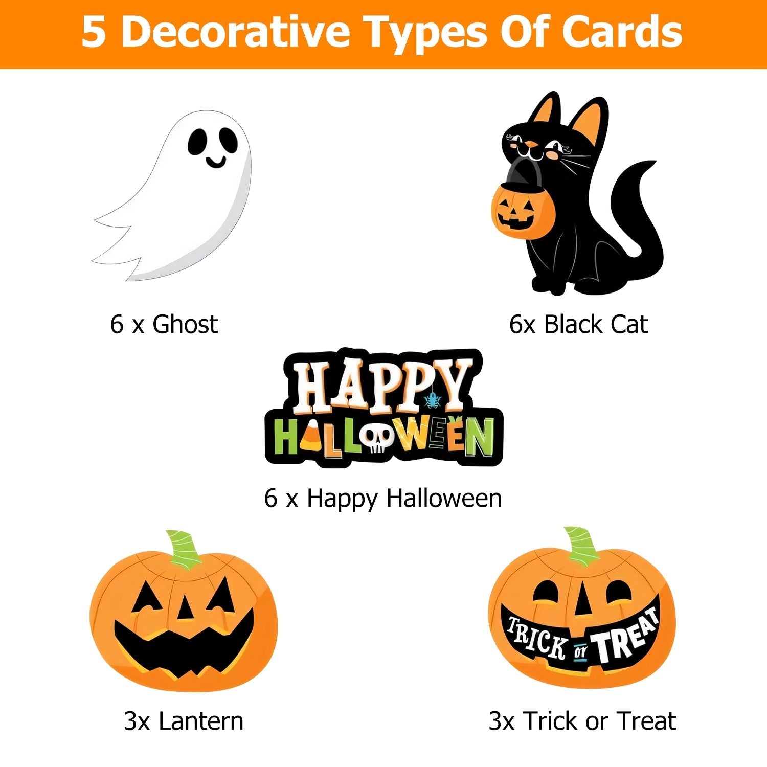 25Pcs Halloween Party Striped Decorative Straws Disposable Drinking Straws Paper Straw Decor Happy Halloween Ghost Lantern Black Cat Halloween Party S