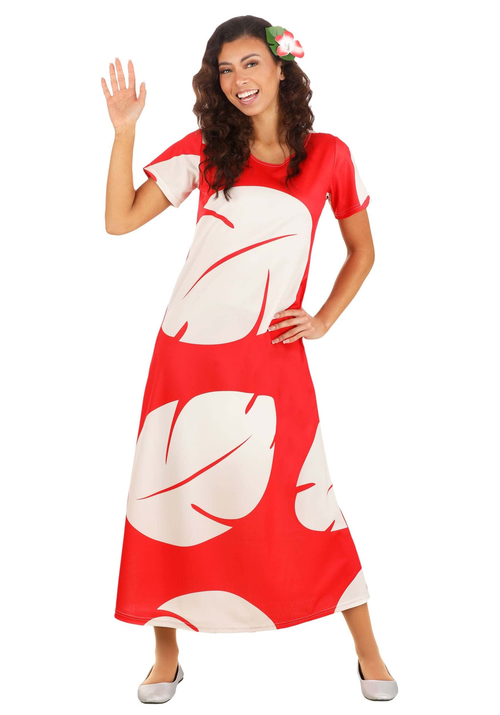 Lilo and Stitch Costume - Women's Deluxe Disney Lilo Dress with Hair Clip