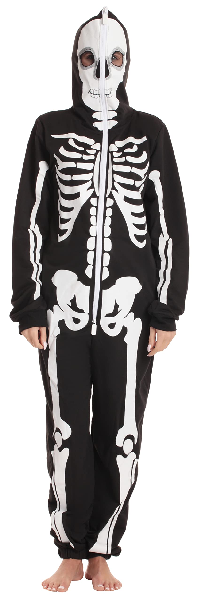 Adult Onesie Pajamas Costume - Cozy Fleece Jumpsuit for Women Men