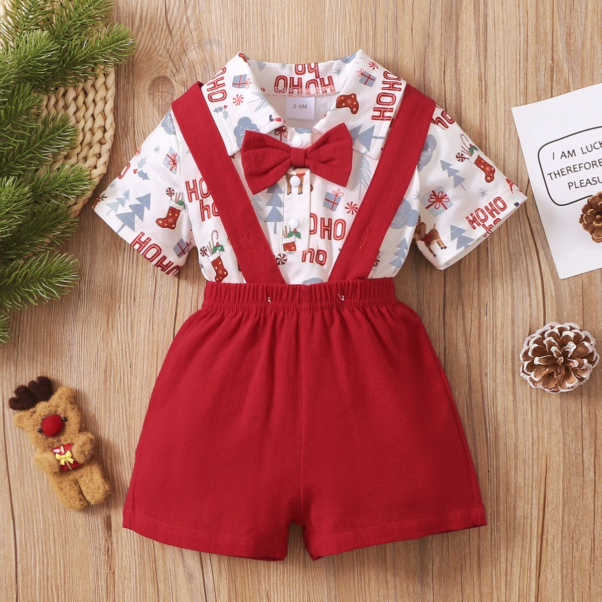 Classic Gentlemen's Christmas Print Suit
