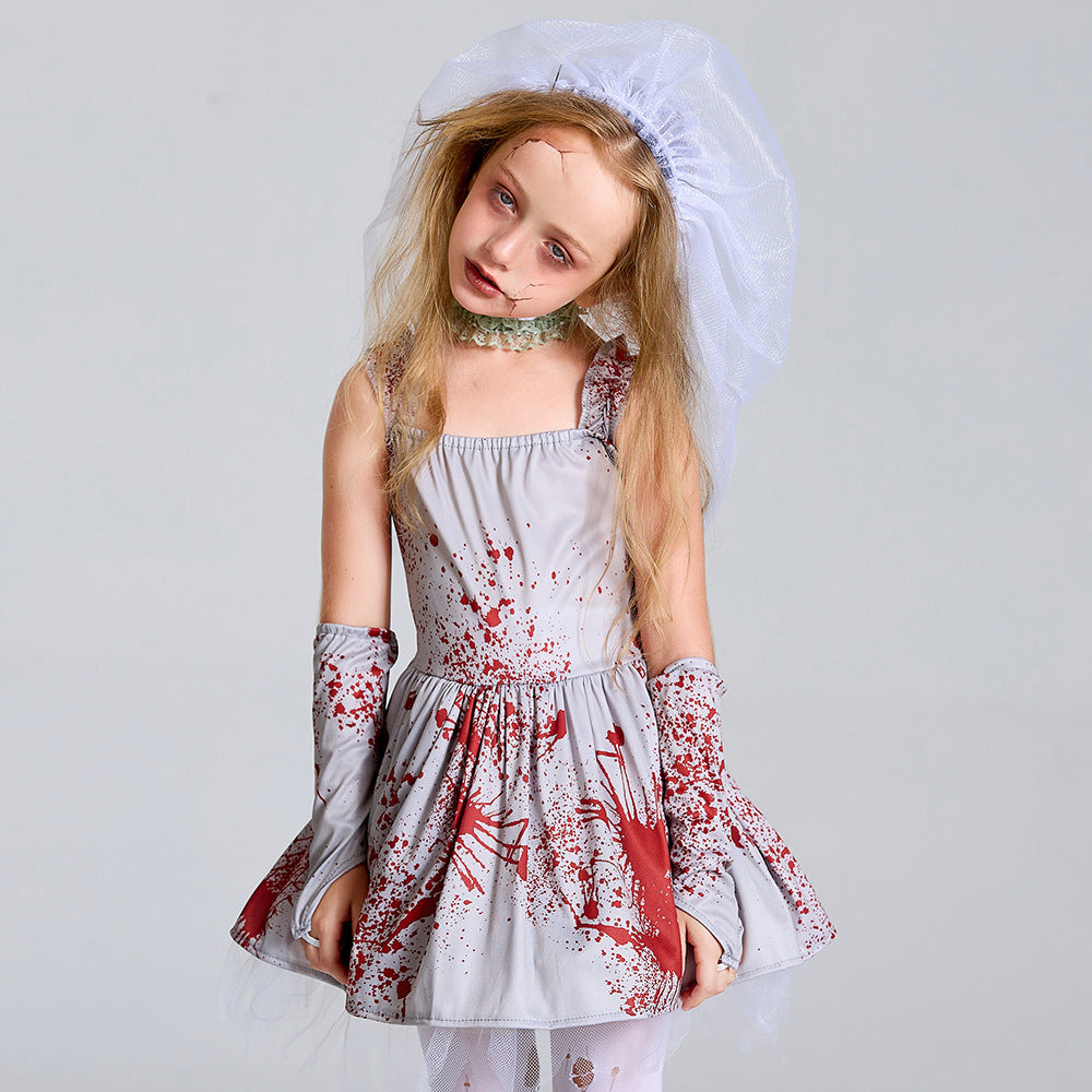 Halloween Costume Children's Gray Pettiskirt