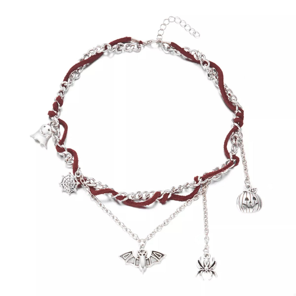 Halloween Double Layered Pendant Necklace