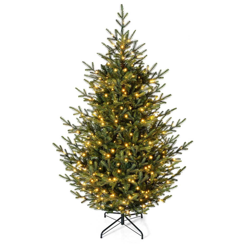 6 FT Pre-Lit Artificial Christmas Tree with 240 LED Lights