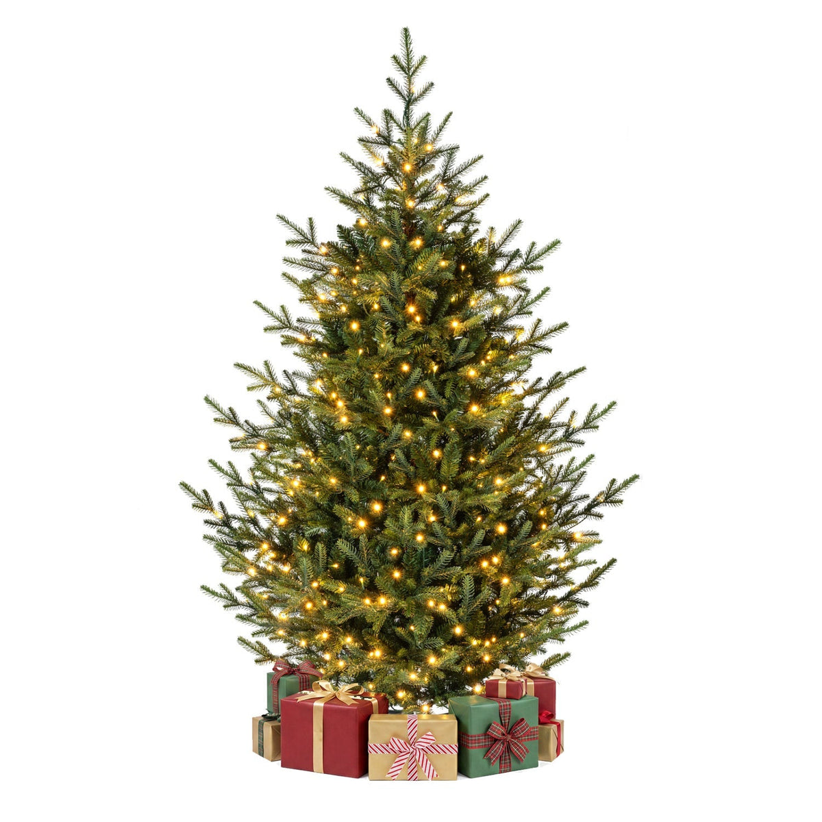 6 FT Pre-Lit Artificial Christmas Tree with 240 LED Lights
