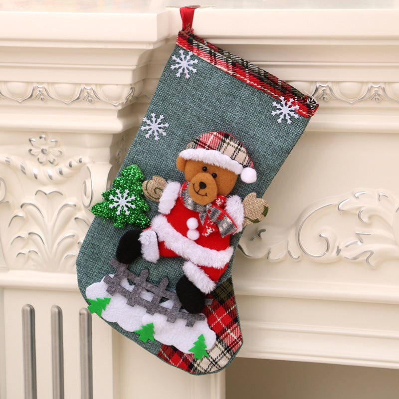 Santa Claus Socks Christmas Tree Pendant