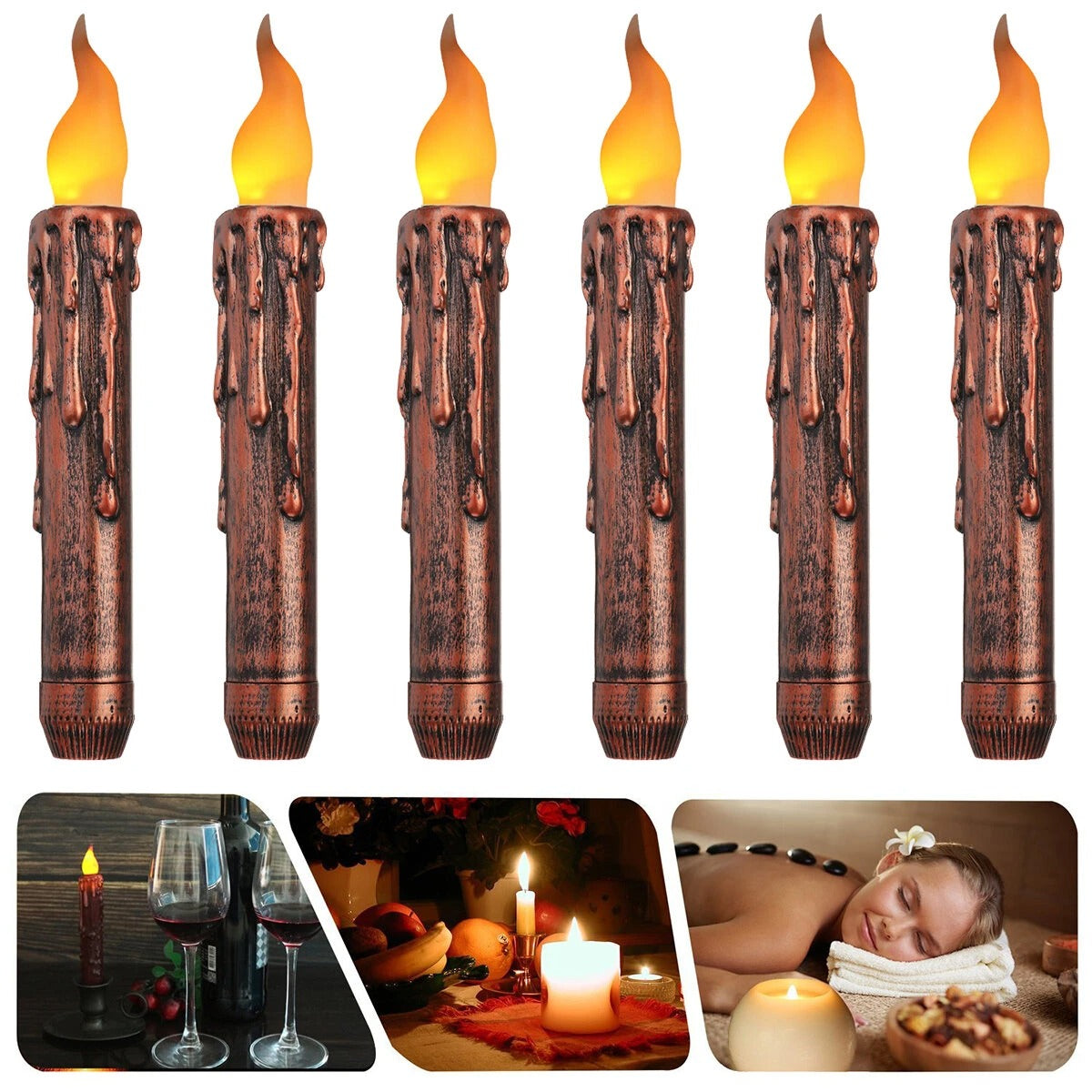 Flameless LED Candle Night Lamp