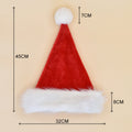 Decorations Red Plush Christmas Hat