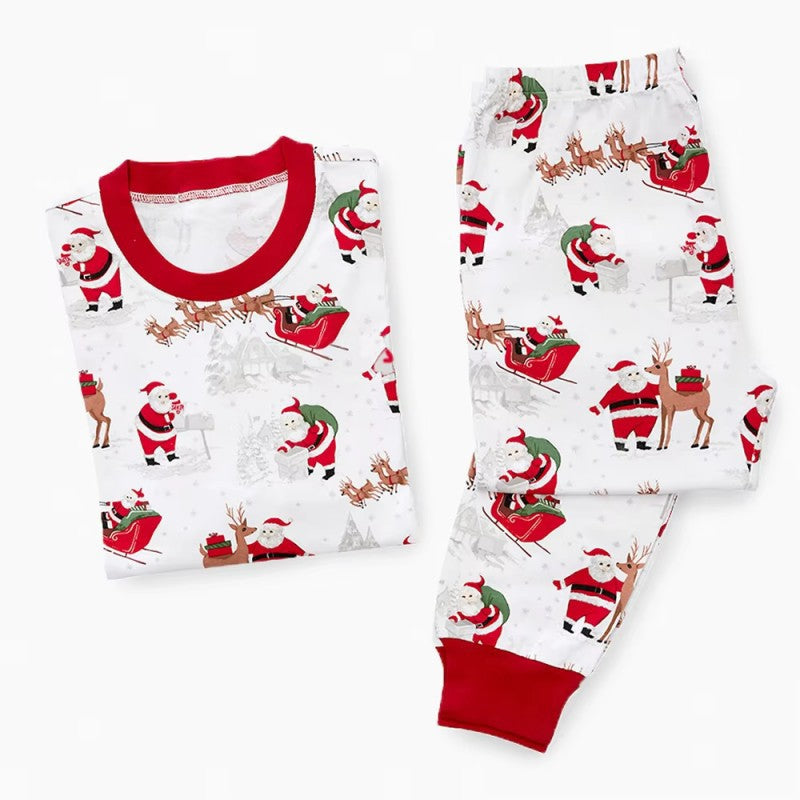 European And American Christmas Loungewear Family Sets