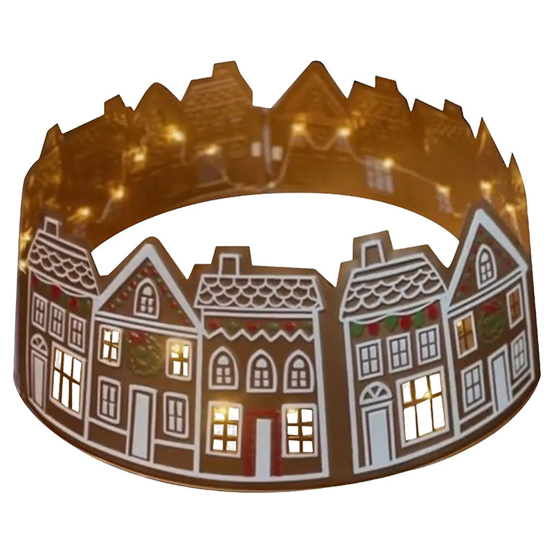 LED Gingerbread Christmas Tree Collar