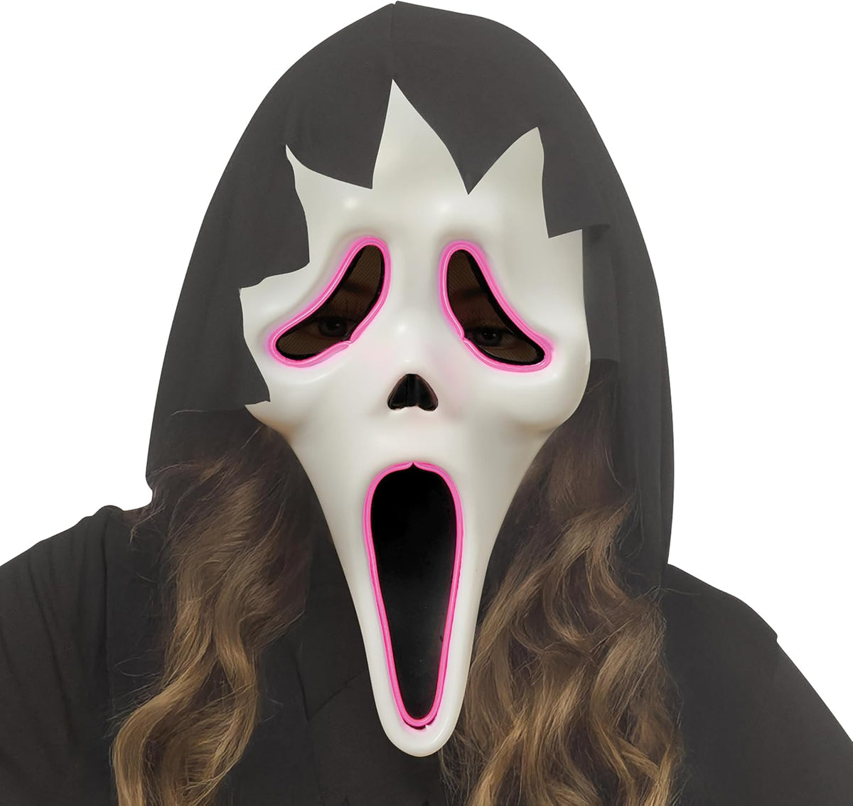 E.L. Light Up Scream Ghost Face Child Costume