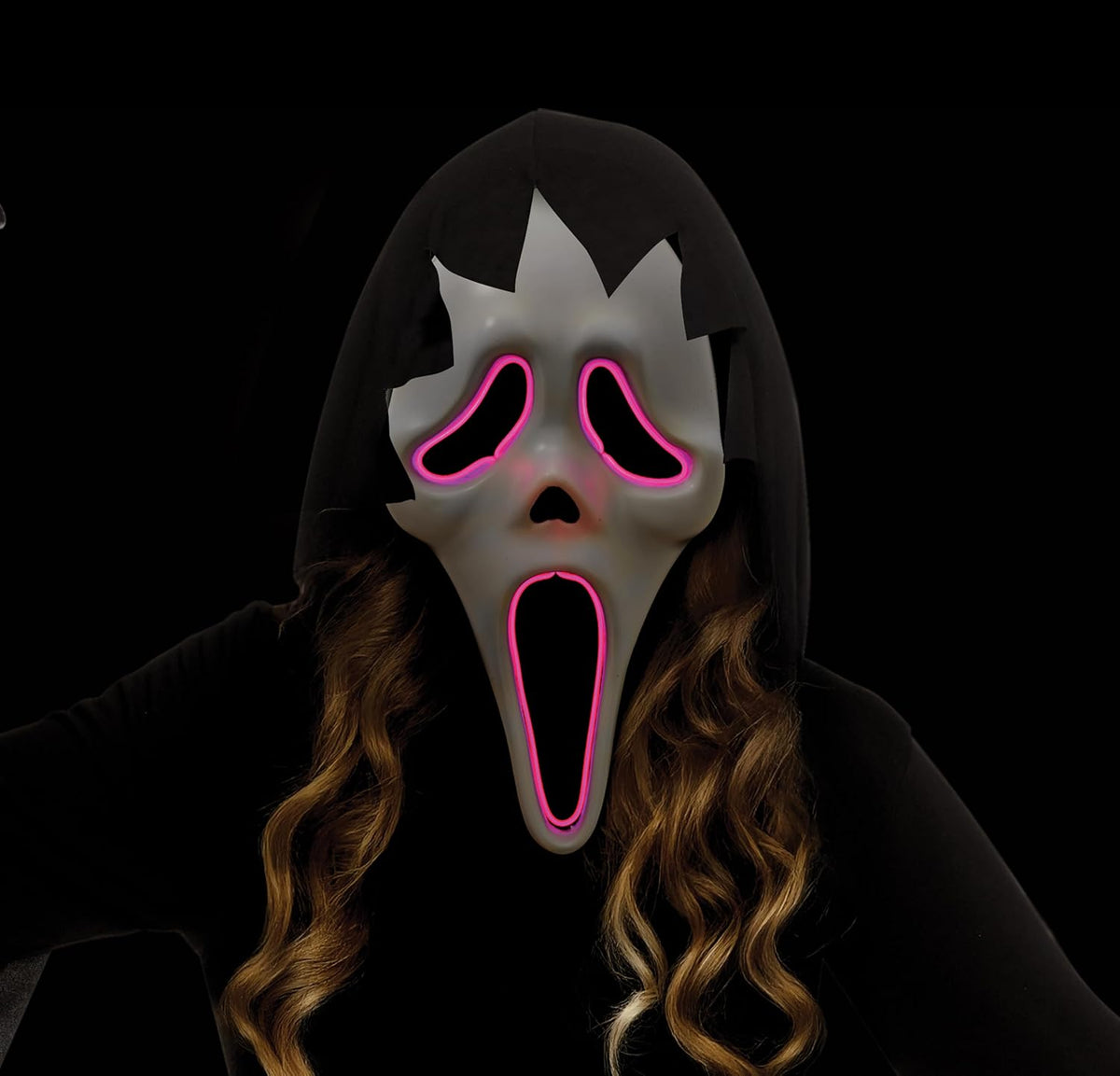 E.L. Light Up Scream Ghost Face Child Costume