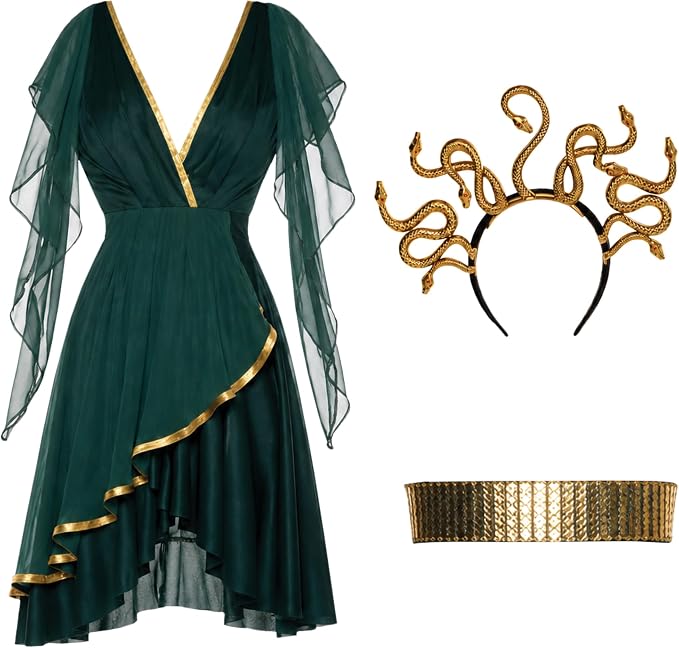 Temptress Adult Costume ( Medusa/Goddess Dress)