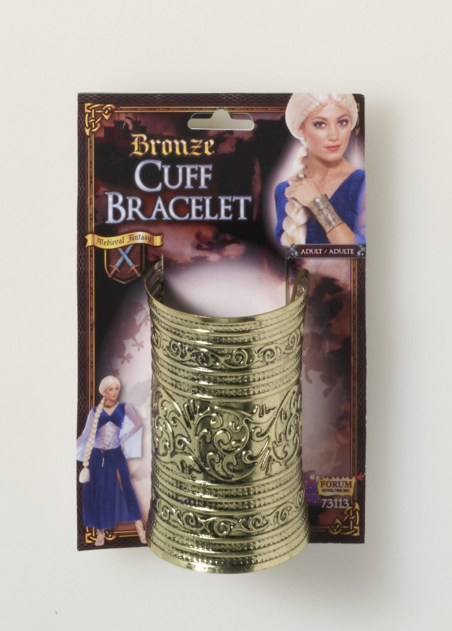 Medieval Fantasy Bronze Cuff Bracelet Costume Accessory