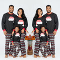 Christmas Printed Long Sleeve Casual Home Parent-child Set