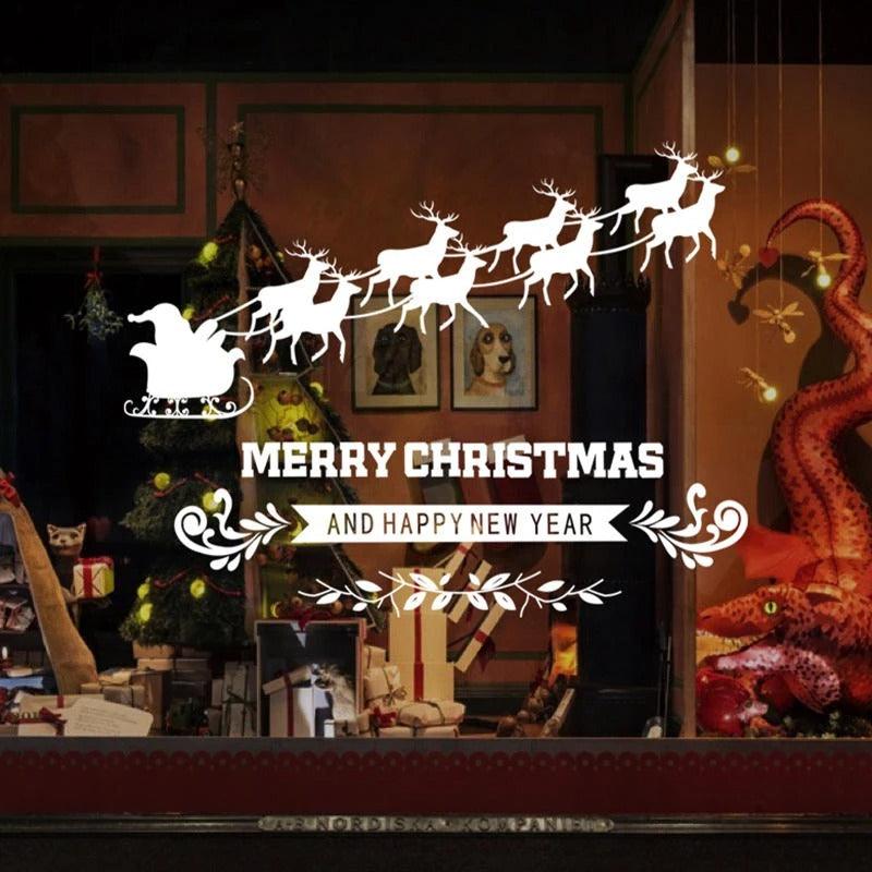 Merry Christmas Sticker PVC Removable Wall Sticker