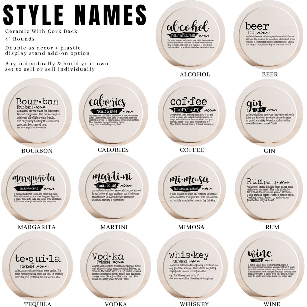 Drink Definition Coasters