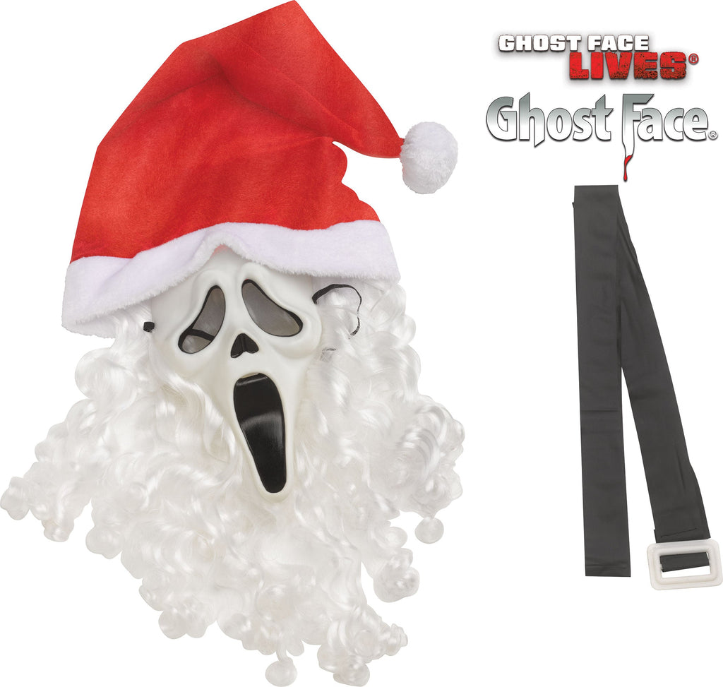 Pub Crawl Santa Ghost Face Scream Adult Costume Plus Size