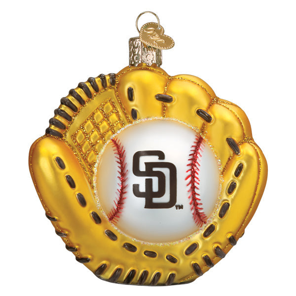Padres Baseball Mitt Ornament