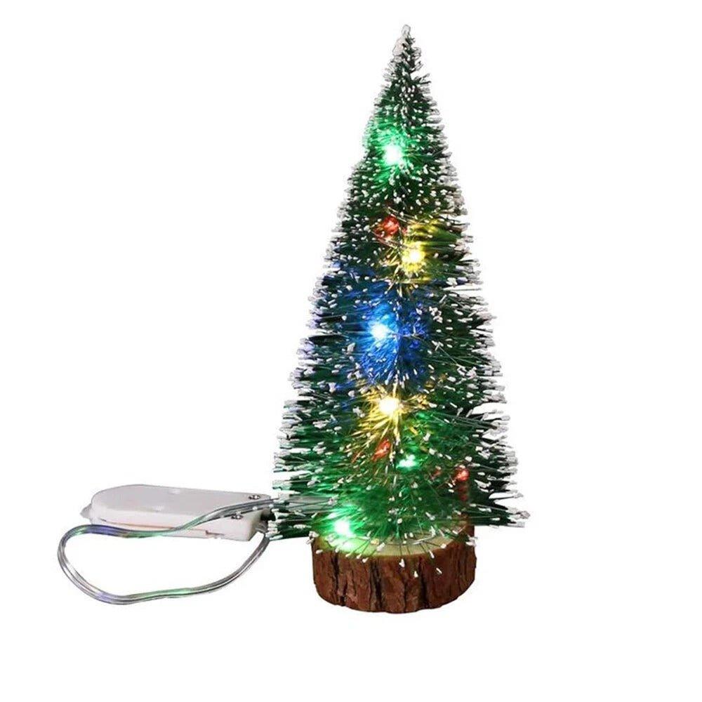 Christmas LED Lights Mini Decorative Tree, 15cm Festive Table Decor