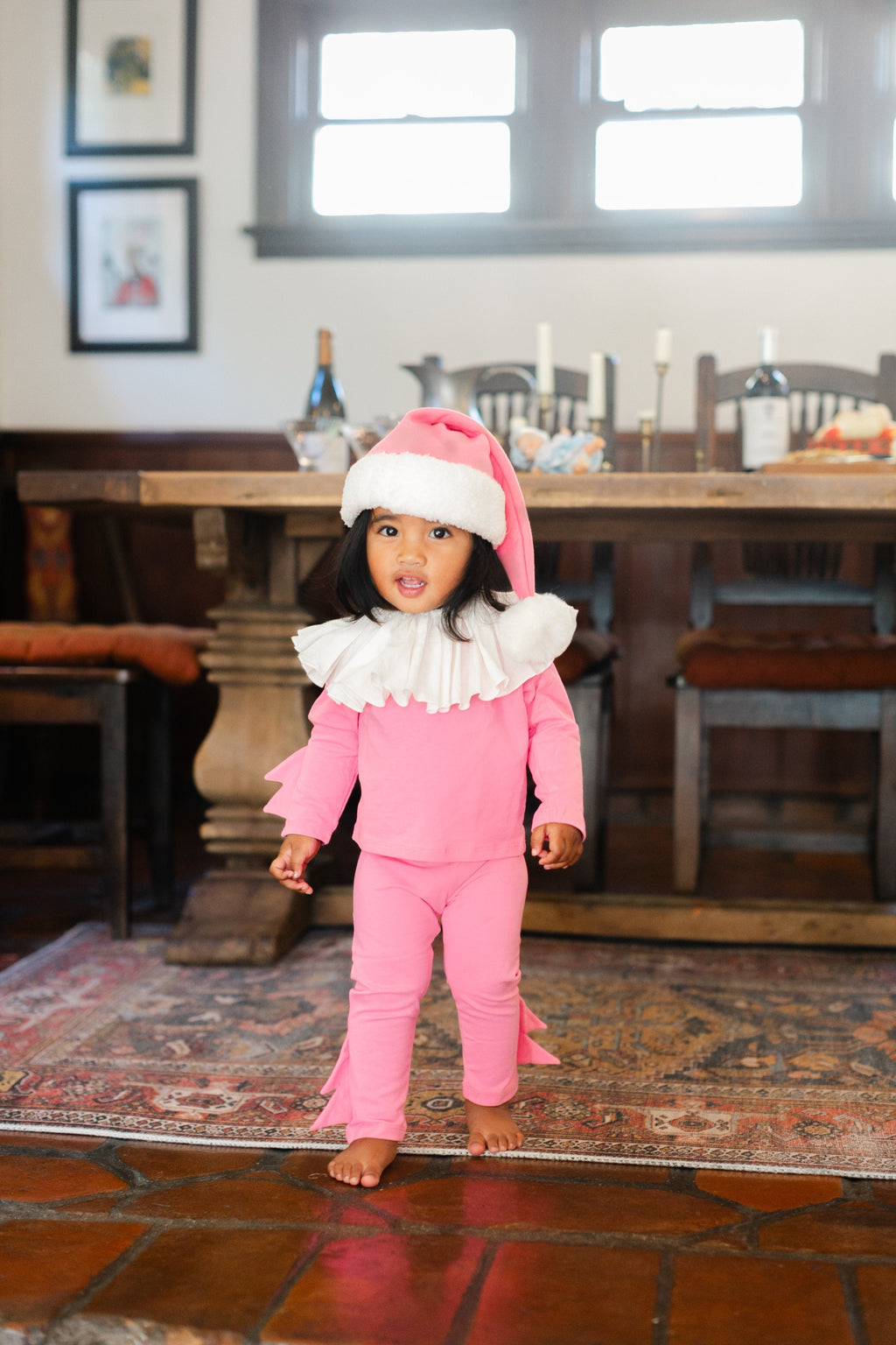 Pink Holiday Elf Costume