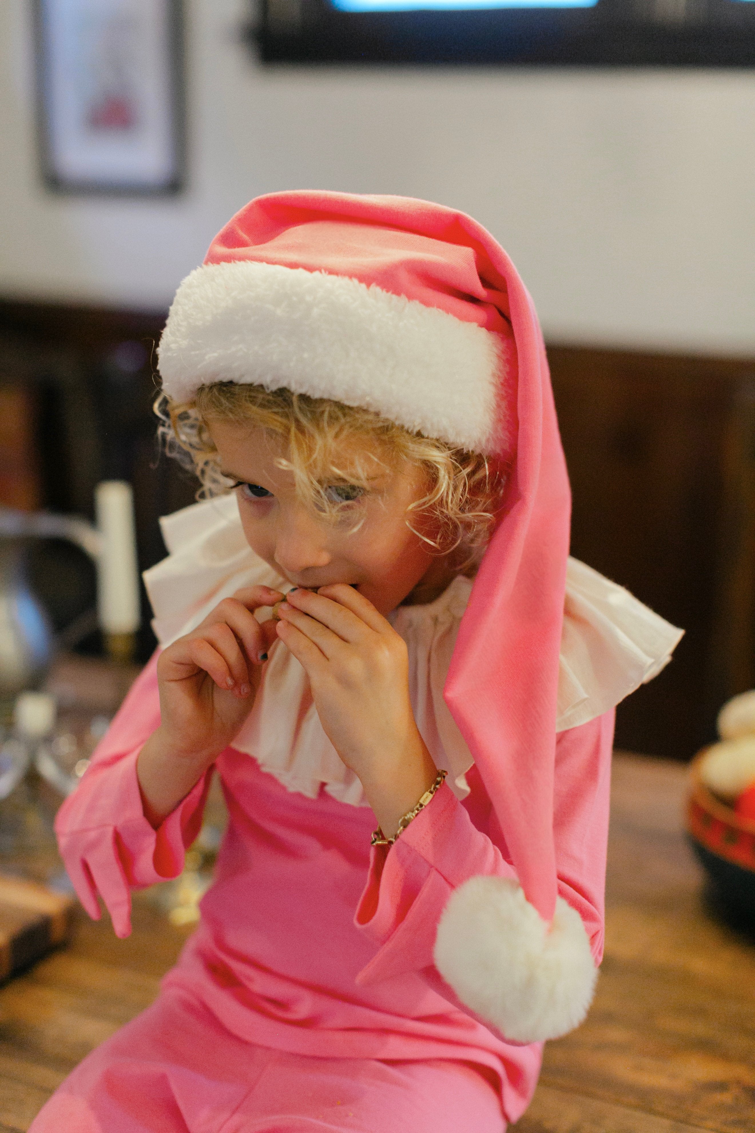 Pink Holiday Elf Costume