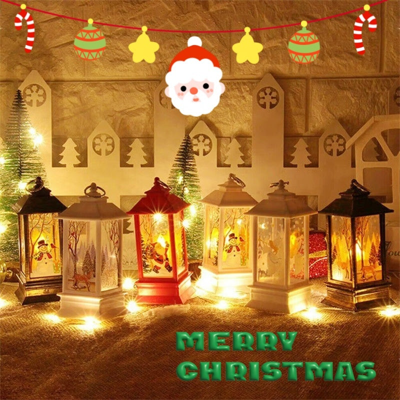 Christmas Santa Claus LED Oil Lamp Night Light