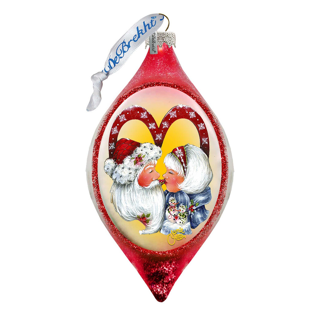 Merry Kissmas Glass Ornament by Jamie Mills-Price - Christmas Decor - 757-302-MP