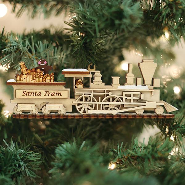 Santa Train Ornament