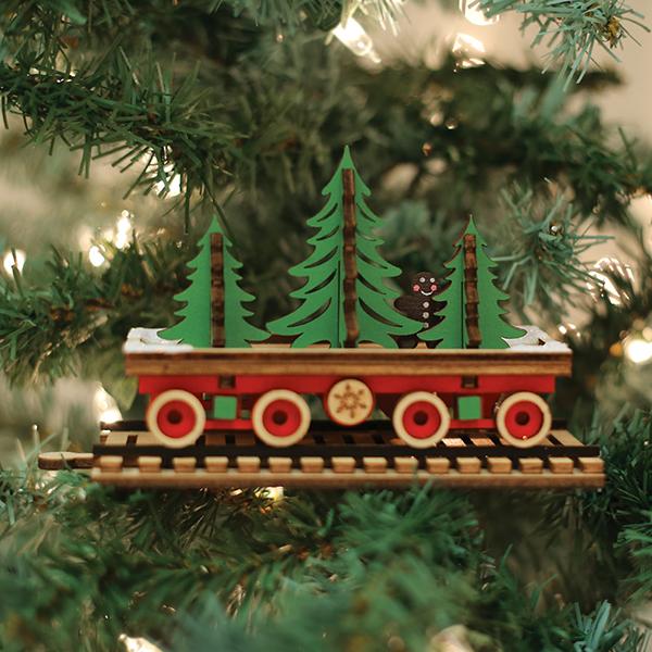 Santa's NP Express Flat Car