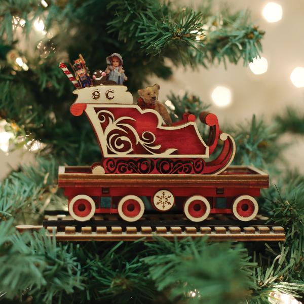 North Pole Express Sleigh Car Ornament