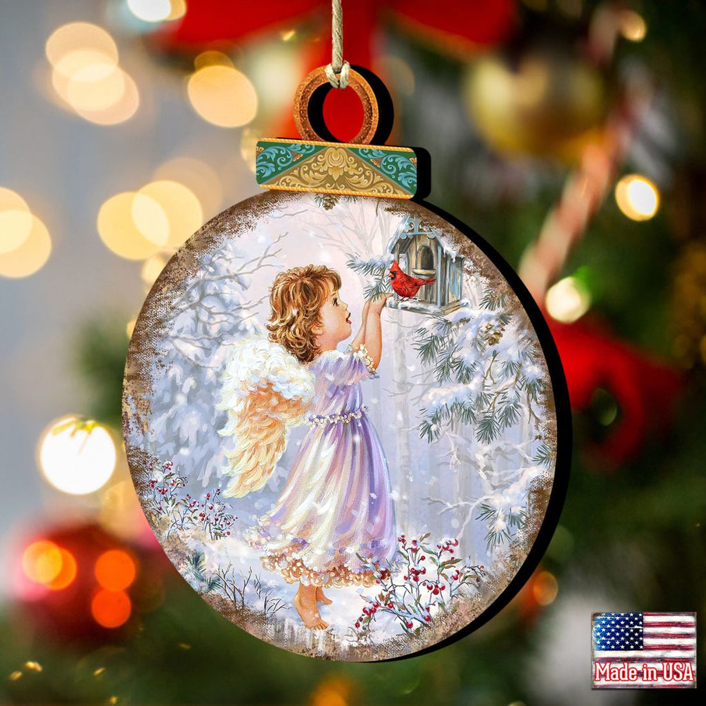 Little Christmas Joy Wooden Ornaments by Gelsinger - Nativity Holiday Decor - 8021118-1622
