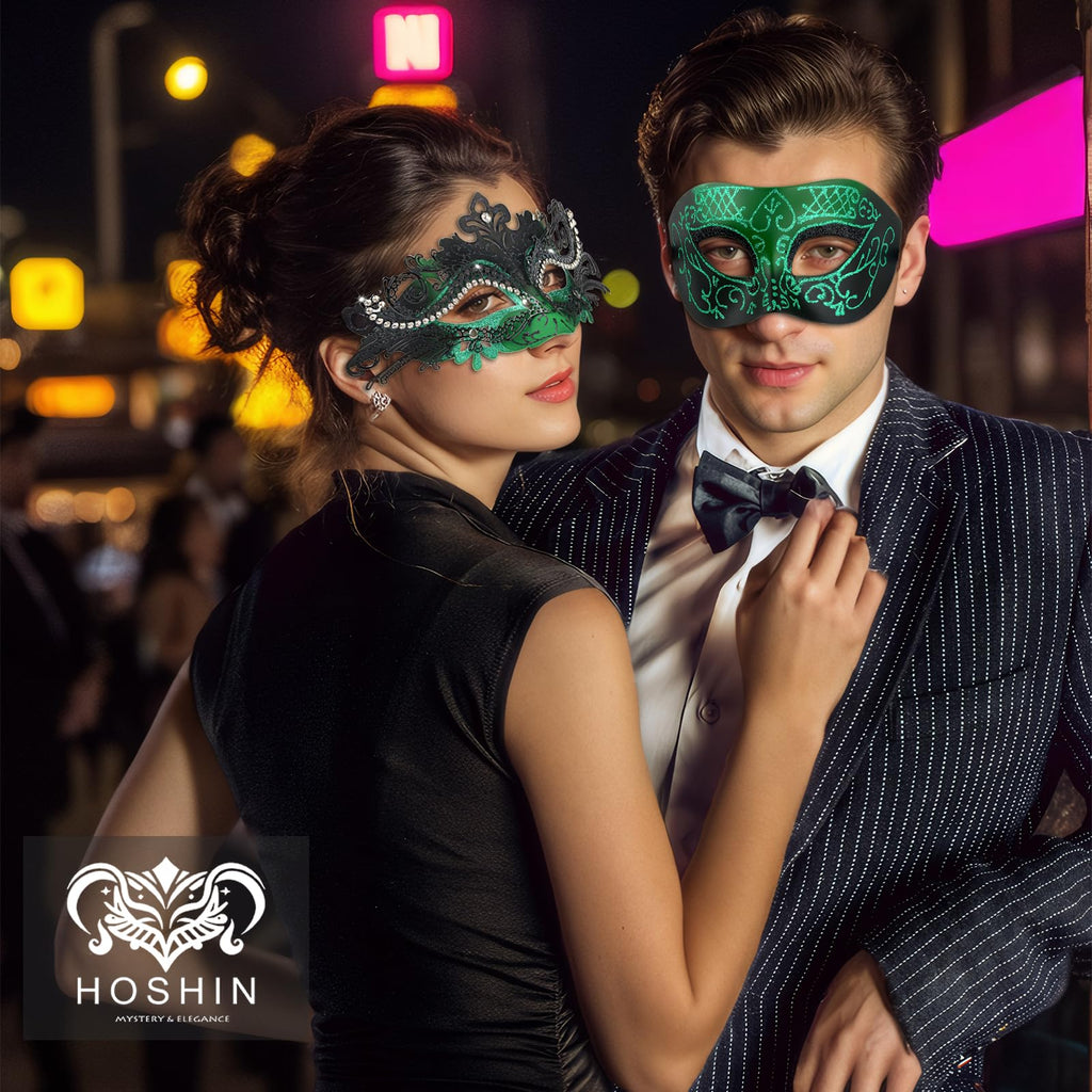 Masquerade Masks - Elegant Mardi Gras Party Masks - Premium Decorative Masks for Women and Men