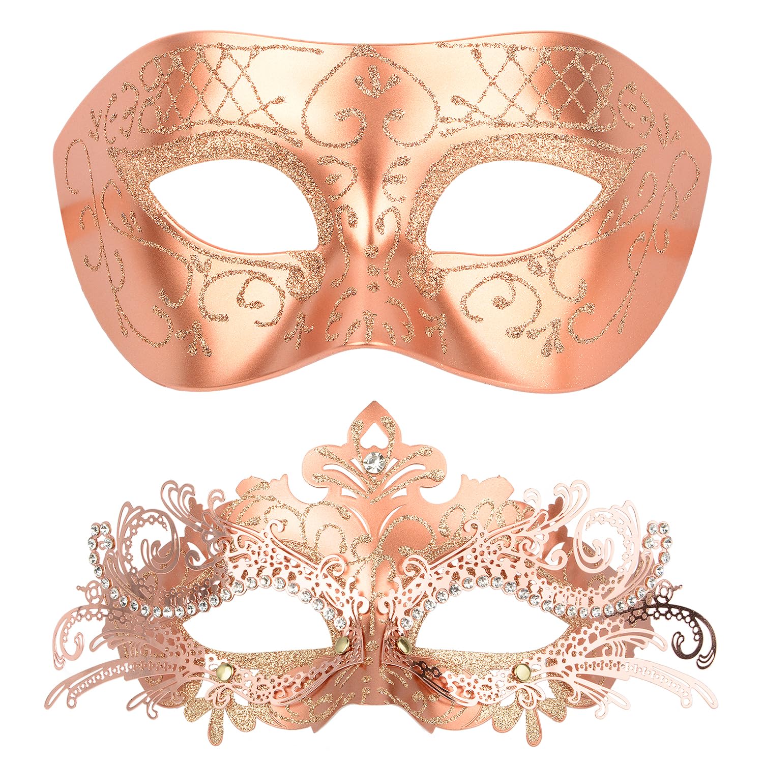 Masquerade Masks - Elegant Mardi Gras Party Masks - Premium Decorative Masks for Women and Men