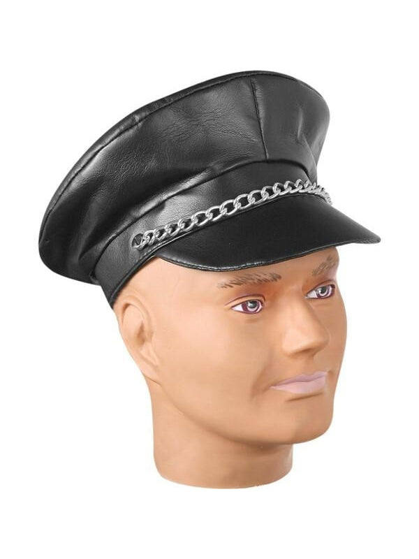 Black Biker Hat