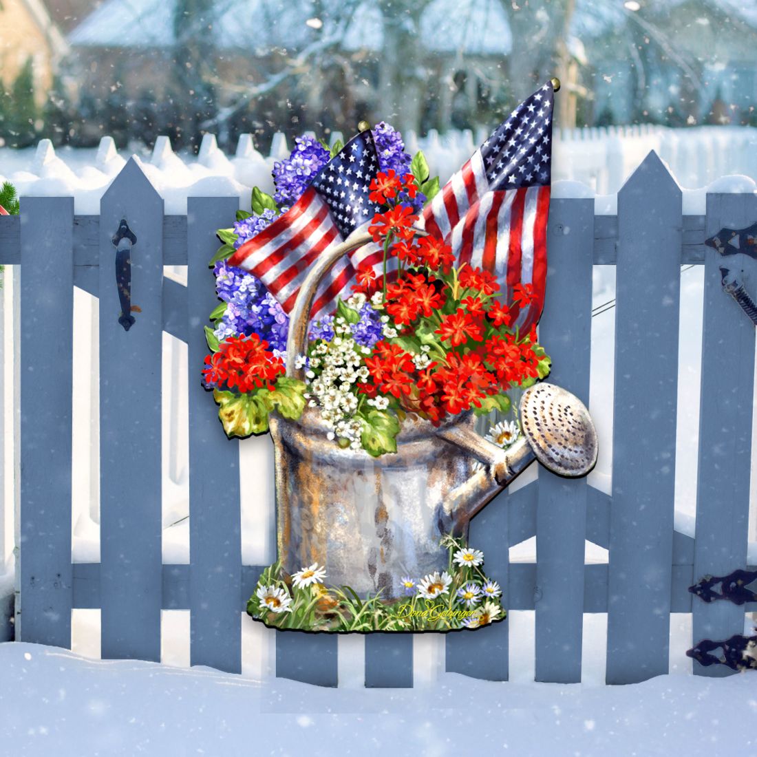 Celebrating the American Freedom Door Decor by Gelsinger - American Christmas Decor - 8461040H-1711