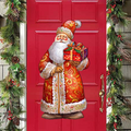 St. Nick's Gift Holiday Door Decor by G. Debrekht - Christmas Santa Snowman Decor - 8691410H