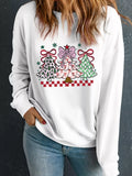 Christmas Tree Graphic Customized Holiday Sweatshirt
