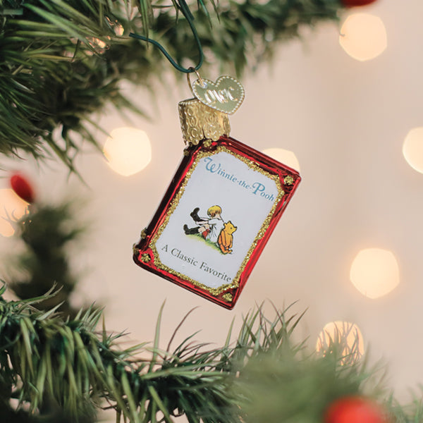 Mini Winnie-The-Pooh Book Ornament