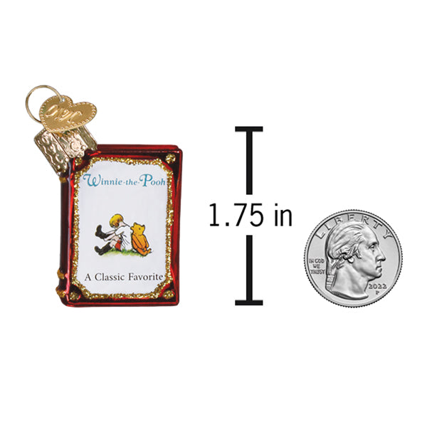 Mini Winnie-The-Pooh Book Ornament